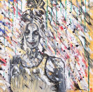 Acrylic on Canvass 40' x 40'. Artwork created in Braidwood, NSW BY Roger Brennan.